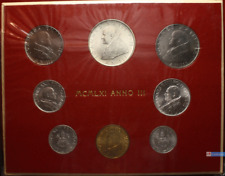 NL* ROMA GIOVANNI XXIII Divisionale 1961 III 8 Valori con 500 Lire Argento FDC