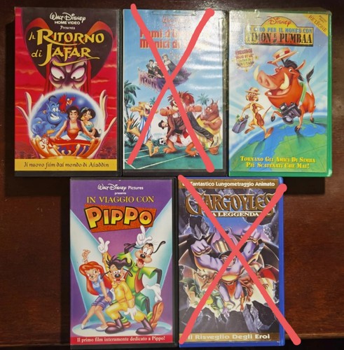 Vhs disney ritorno di - vhs,