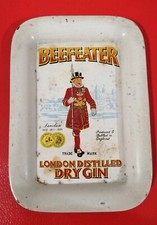 Posacenere/Portacenere in metallo  pubblicitario "BEEFEATER" DRY GIN COLLEZIONE 