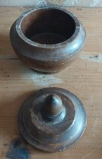 vasetto in legno tornito di