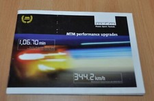 Brochure depliant MTM Audi