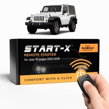 Remote Starter Kit for Jeep Wrangler Key Start 2007-2018 || Plug & Play || 3X...