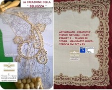 Centro tavolo striscia lino