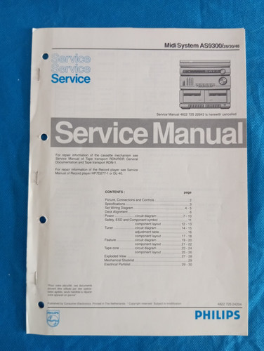 Philips as9300 midi system - as9300,