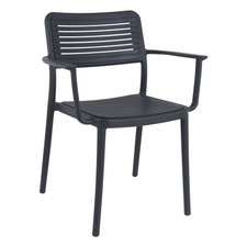 Amicasa Poltrona polipropilene SIVIGLIA Antracite PP 922A