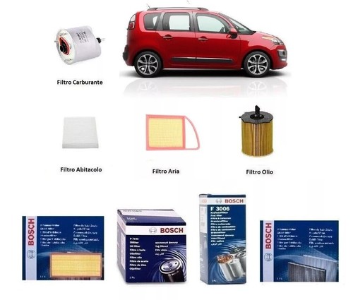 Kit filtri tagliando bosch - kit, per