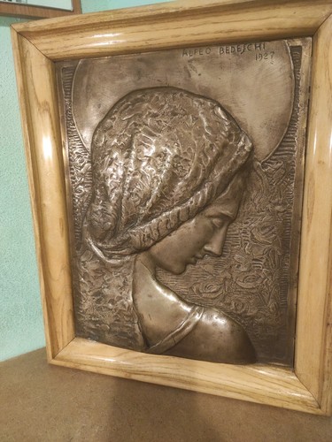 Quadro bronzo rilievo - quadro, in