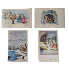 Cartoline viaggiate  a colori di Buon NATALE degli anni 50 e 60