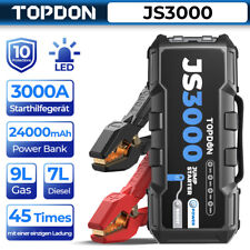 TOPDON JS3000 Ausilio avviamento auto Jump Starter Booster 3000A Powerbank 9,0 L