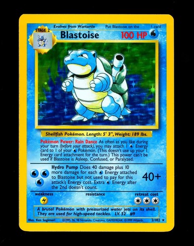 Pokemon blastoise 1999 set - blastoise,