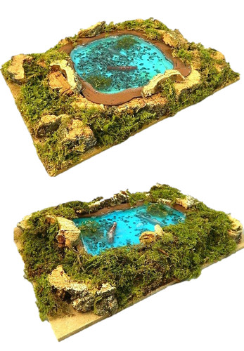 Lago con effetto acqua - effetto, e