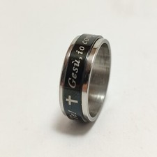 Anello con Croce Gesù Io