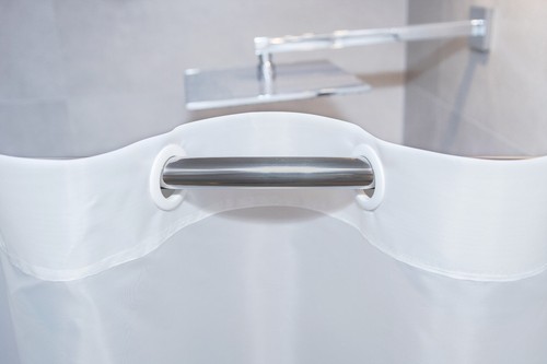 Tenda doccia tessuto bianco - in,