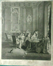 XVIII s. Lancret/LeBas- L'HIVER- 