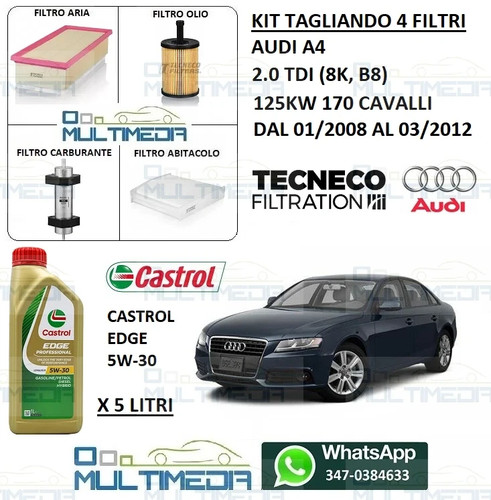 Kit tagliando filtri olio - kit, e