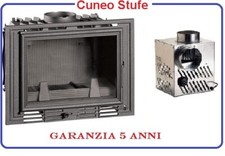 Inserto camino a legna caminetto focolare ventilato con distributore aria calda 
