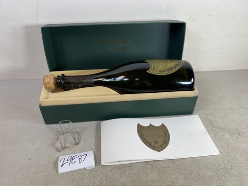 Empty champagne cuvée dom - champagne,