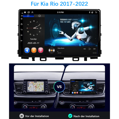 Per kia rio 2017 2022 - rio, stereo