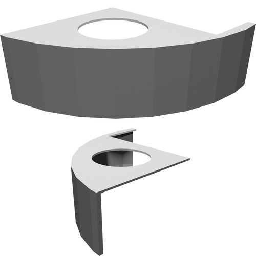 Copertura barriera curva per - copertura,