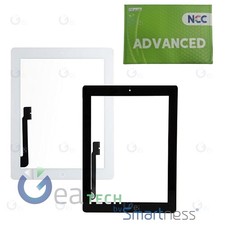 TOUCH SCREEN APPLE IPAD 3 9.7" VETRO NCC ADVANCED A1416 A1430 A1403 + TASTO HOME