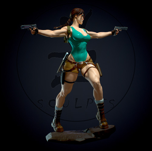 Tomb raider statuina in - -,