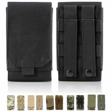 Custodia cellulare universale tattica MOLLE cintura gancio fondina nylon nero