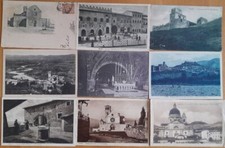 9 ANTICHE CARTOLINE VIAGGIATE DI ASSISI - PERUGIA - BASSO COSTO - FORM. PICCOLO