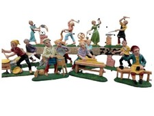 pastori presepe 12 pastori 7 cm mestieri plastica shepherds eurom
