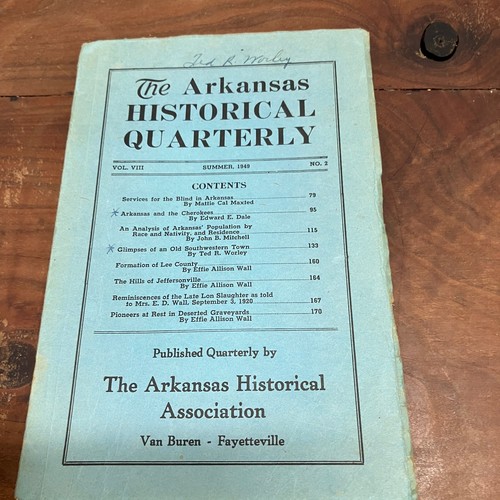 Arkansas historical quarterly - arkansas,