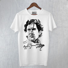 T-Shirt Maglietta Tribute SENNA Ayrton Legend Driver F1 Champion Memory Brasil 