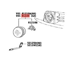 DAIHATSU SIRION M301 M303 FENDINEBBIA PARAURTI ANTERIORE OEM 81220B1020