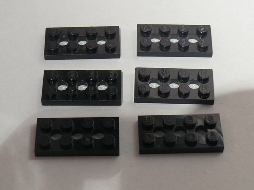 Lego black technic plate - 6,