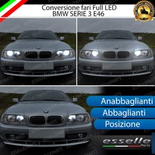 CONVERSIONE FARI FULL LED BMW SERIE 3 E46 CANBUS 6000K BIANCO GHACCIO