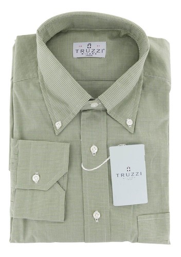 Camicia elegante truzzi verde - camicia,