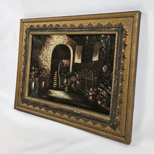 Dipinto olio velluto nero