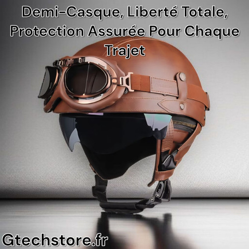 Casque moto rétro vintage - rétro,