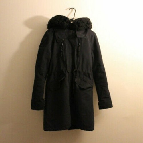 Black zara parka - zara,