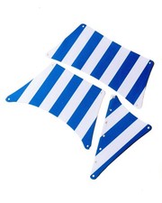 Vele in panno taglio laser di