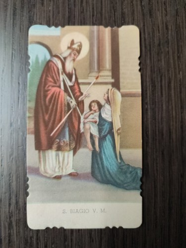 San biagio holy card - san, card,