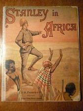 LA BOLINA  STANLEY IN AFRICA G.B. PARAVIA 1890 1 ediz. illustrato viaggi bambini
