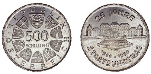 500 schilling chelini - 500,