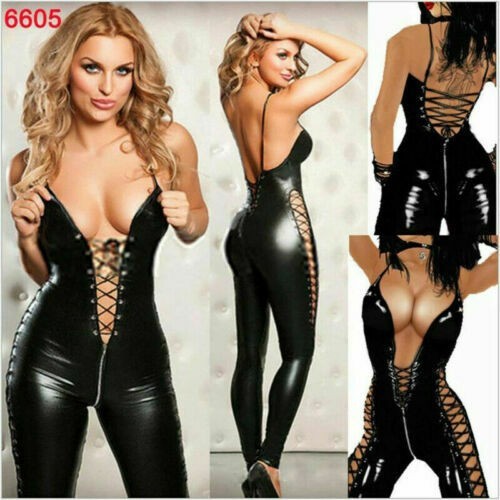 Costume clubwear wetlook pvc - clubwear,