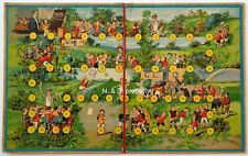 Calendario gioco gita scolastica. Tabellone gioco di percorso gita scolastica. Gioco da tavolo