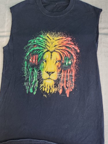 Shirt colorata rasta lion - colorata,
