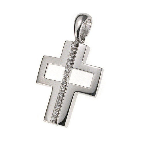 Croce oro pendente - pendente, 18