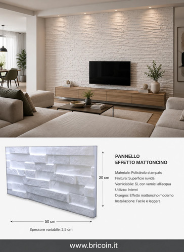Pannello polistirolo 3d - in,