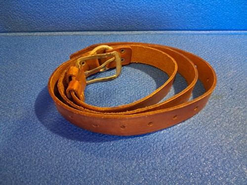 Cintura cuoio marrone con