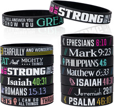 13 Pezzi Braccialetti Motivazionali in Silicone Braccialetti Con Citazioni Motiv