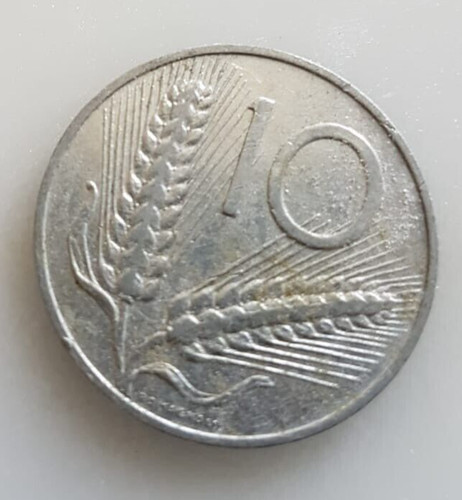 Moneta lire spighe - moneta, 10
