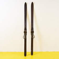 Coppia sci legno vintage - sci,